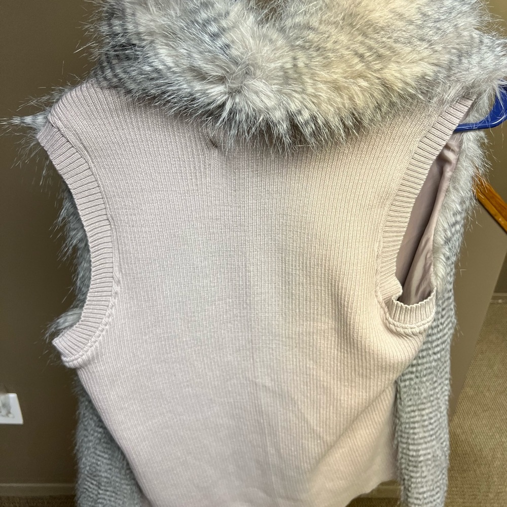 Faux fur vest